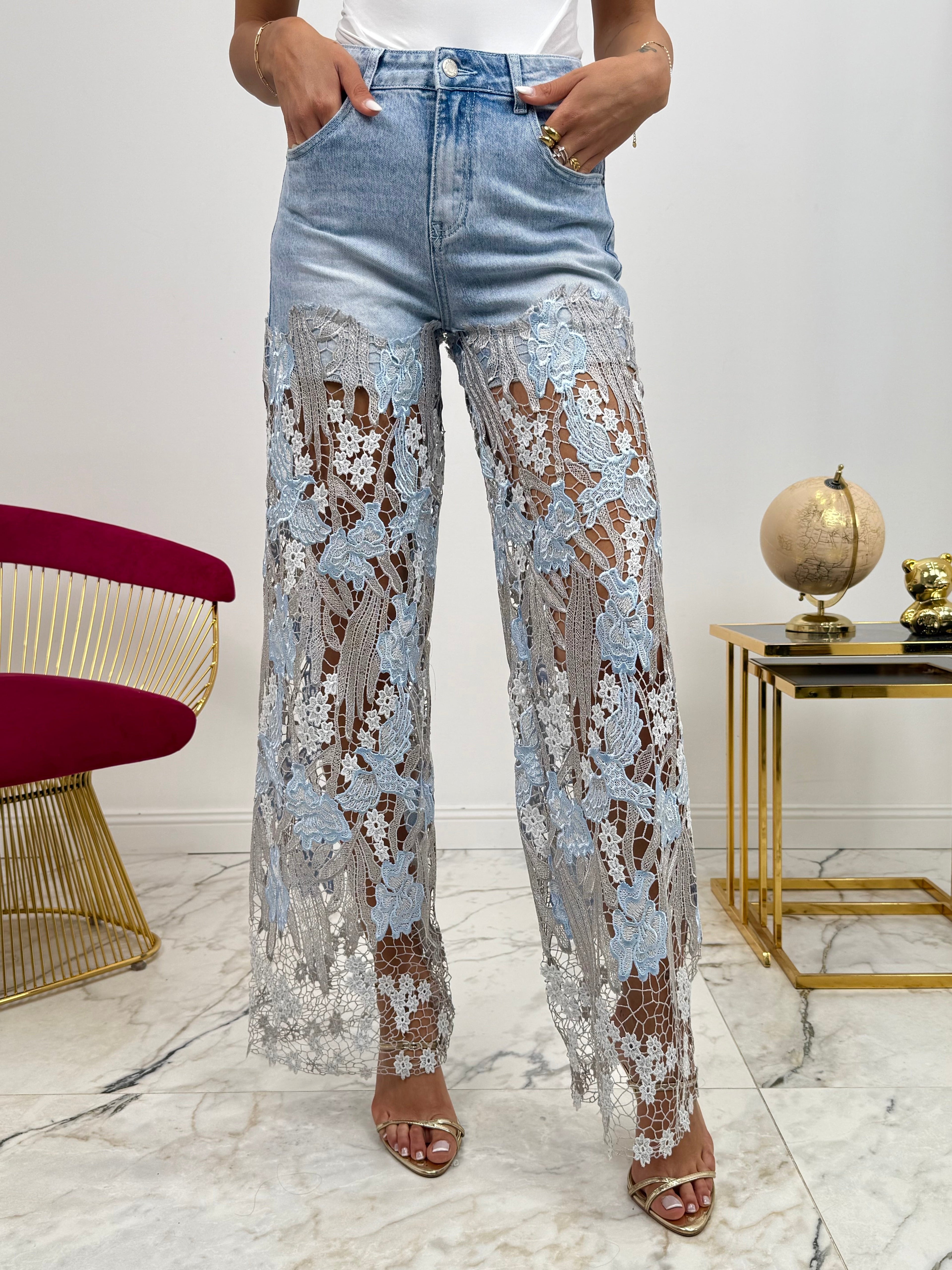 Aurora-Floral Jean