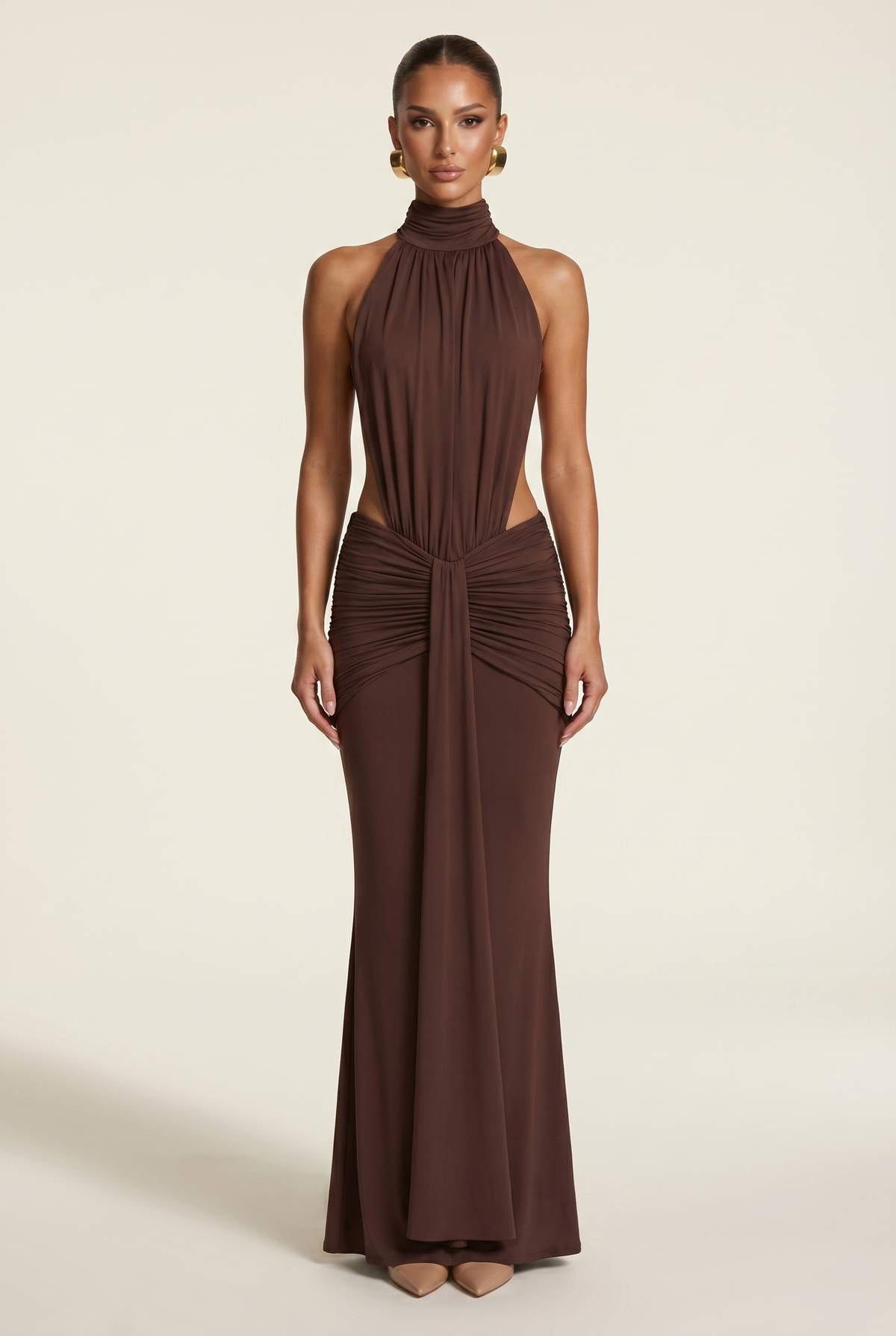 Thekla | Vestido Largo Halter Espalda Descubierta